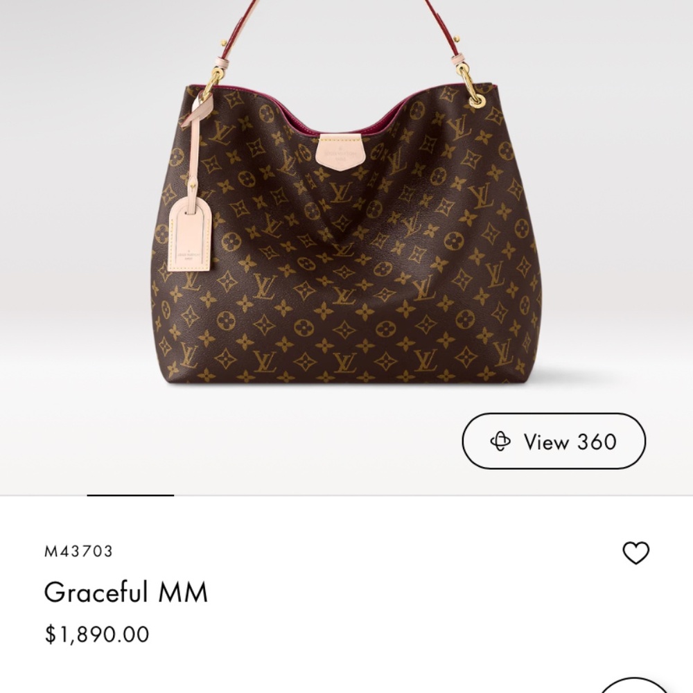 Louis Vuitton Graceful MM - Bought for $1890. Asking $890. Perfect Condition.